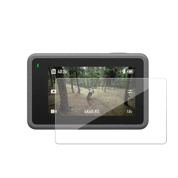CDA Store Djı Osmo Action 4 Uyumlu 2 Ön 2 Arka Ekran Şeffaf Ekran koruyucu Nano Jelatin