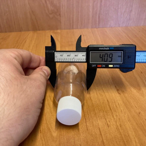 100 cc Plastik Sert Şişe  - Beyaz  Kapaklı- 100ml Şeffaf Plastik Şişe - x 10 Adet - Resim 2