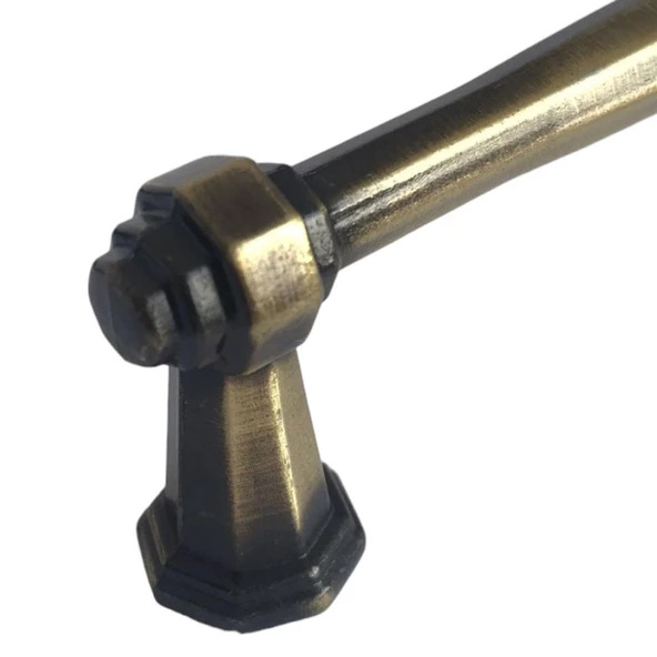 15 Adet Padişah Kulp 128 mm Antik Sarı Mutfak Kulpu Çekmece Dolap Kapak Kulbu Metal Mobilya Dolabı Kulpları - 4