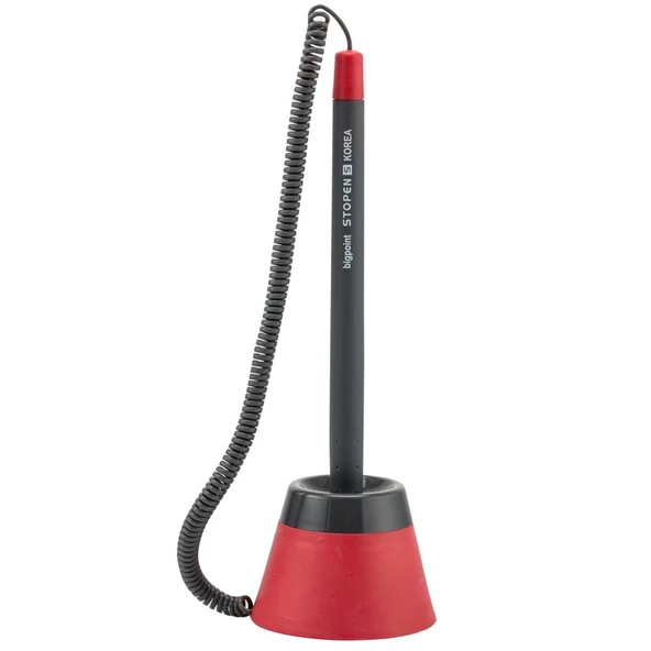 Bigpoint Tükenmez Kalem Spiralli Kırmızı Gövde Stopen S Mavi Yazar ürün görseli