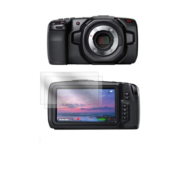 CDA Store Blackmagic Pocket Cinema Camera 6k Pro Uyumlu Şeffaf Ekran koruyucu Nano Jelatin