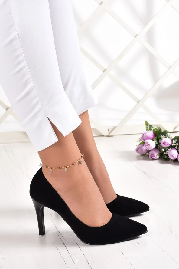 Erkan Saçmacı Gowa Siyah Süet Klasik Stiletto - 3