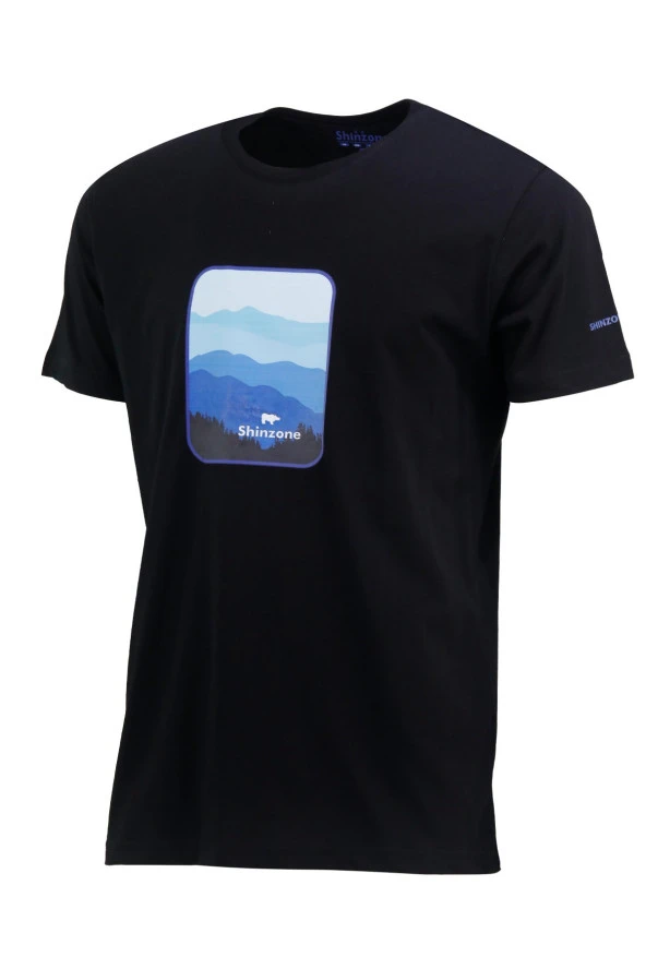 Erkek Yazlık Göğüs Baskılı Standart Fit Siyah Sarı 2'li Set T-Shirt - 2