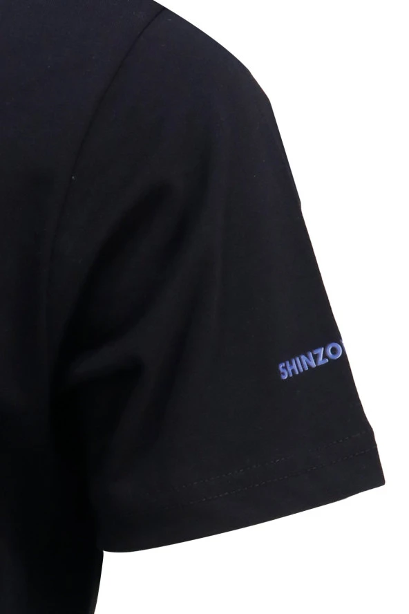 Erkek Yazlık Göğüs Baskılı Standart Fit Siyah Sarı 2'li Set T-Shirt - 5