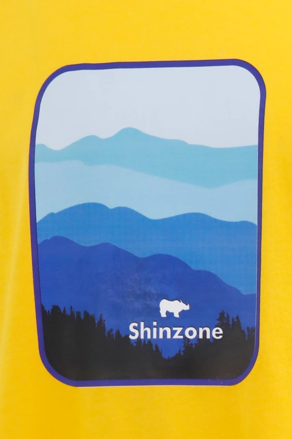 Erkek Yazlık Göğüs Baskılı Standart Fit Siyah Sarı 2'li Set T-Shirt - 8