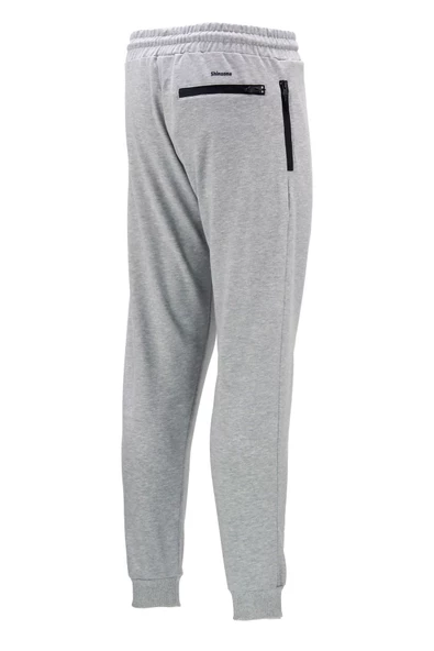 Erkek Düz Paça Mevsimlik Lastikli Gri Antrasit 2'li Eşofman Altı Seti - 4