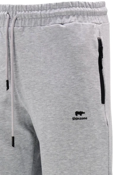 Erkek Düz Paça Mevsimlik Lastikli Gri Antrasit 2'li Eşofman Altı Seti - 5