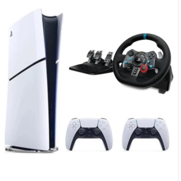 Sony Playstation 5 Slim Dijital Edition + 2.Dualsense + G29 Driving Force Yarış Direksiyonu