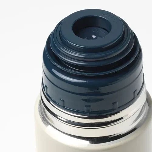 IKEA Halsa Termos Paslanmaz Çelik Matara 0,5 Lt Bej - 3