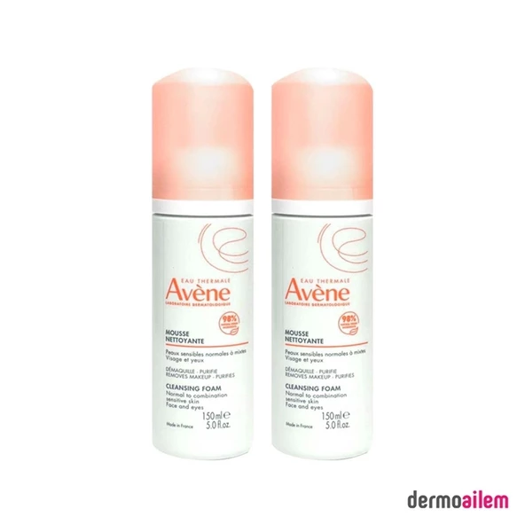 Avene Mousse Nettoyante Cilt Temizleyici Köpük %50 İkili İndirimli 150 ml