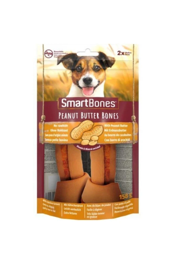 8in1 Smart Bones Fıstık Ezmesi Orta 2 Adet. 158 Gr