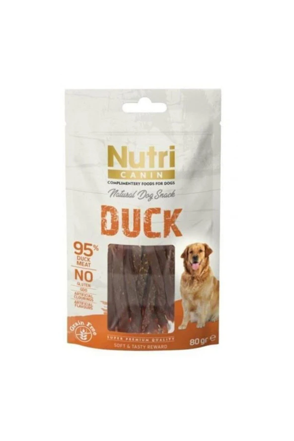 Nutri Canın Duck %95 Ördek Etli Köpek Ödülü 80 Gr