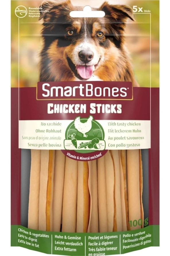 Smart Bones Chicken Stıcks 100 Gr.göğüs Etli Sebzeli Diş Eti Sağlığı.