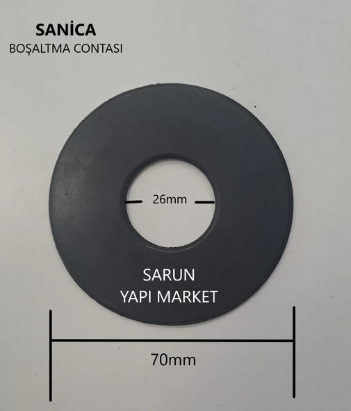 SANİCA BÜYÜK GÖMME REZERVUAR CONTASI (DIŞ ÇAP 70mm / İÇ ÇAP 26mm ) - 2