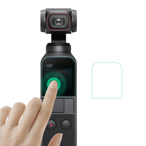 CDA Store DJI Pocket 2 Uyumlu ÖN 8 Adet Şeffaf Ekran koruyucu Nano Jelatin