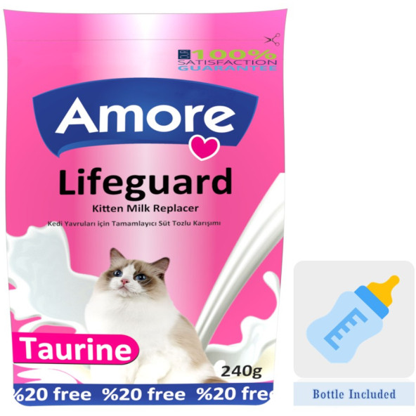 LifeGuard Kitten Milk Süt Tozu 240gr, 18-Formix-Punch Islak Kedi Ödülü, Biberon - 2