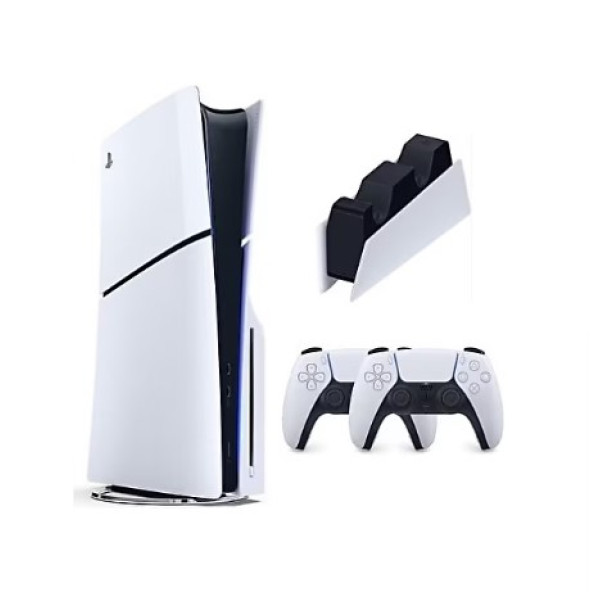 Sony Playstation 5 Slim Cd Edition + 2. DualSense Ps5 Kol + Sarj istasyonu (ithalatçı Garantili)