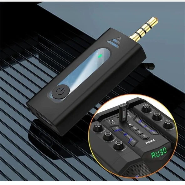 K35 Kablosuz Yaka Mikrofonu Aux Girişli Mini Taşınabilir Mikrofon ürün görseli