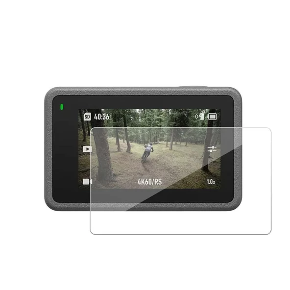 Tfy Store Djı Osmo Action 3 Uyumlu 2 Ön 2 Arka Ekran Şeffaf Ekran koruyucu Nano Jelatin