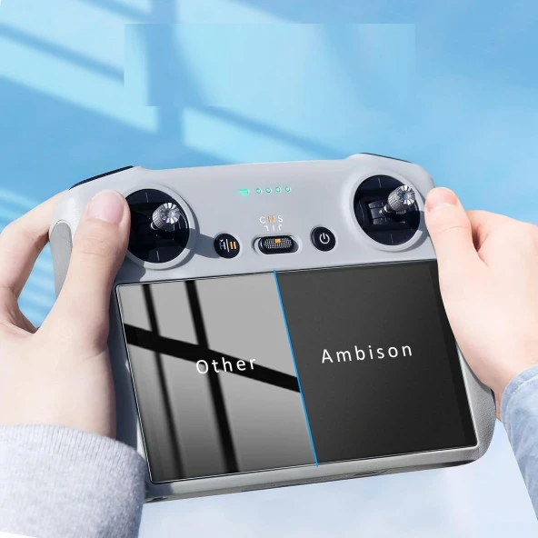 Tfy Store DJI Mini 3 Pro Uyumlu MAT Parmak izi bırakmaz Çizik koruyucu Ekran koruyucu Nano Jelatin - Resim 2