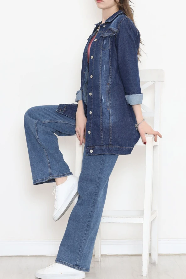 Uzun Kot Ceket Koyumavi - 18538.1836. - 6