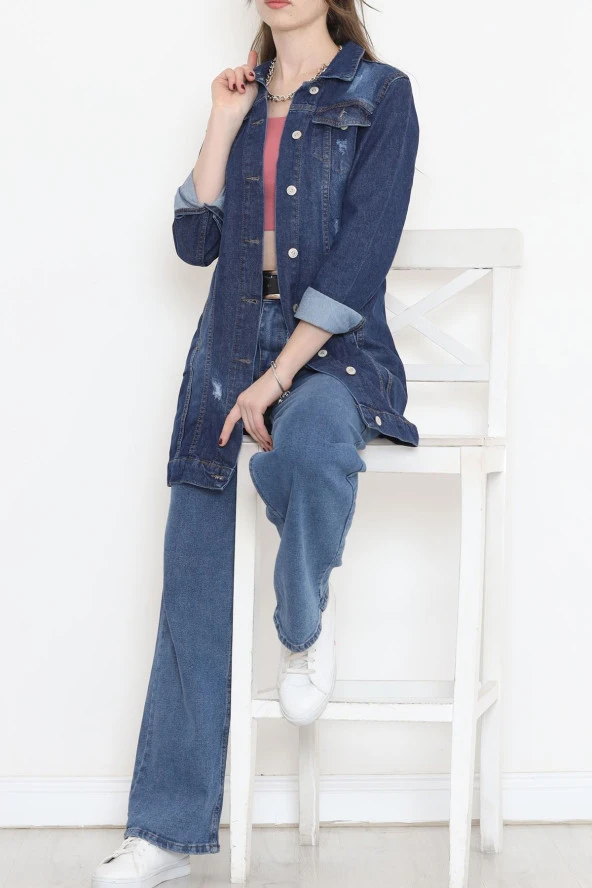 Uzun Kot Ceket Koyumavi - 18538.1836. - 7