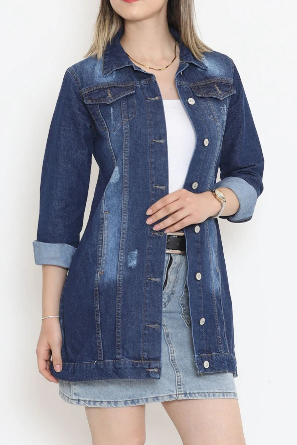 Uzun Kot Ceket Mavi2 - 18538.1836. - 3