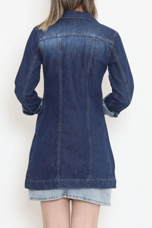 Uzun Kot Ceket Mavi2 - 18538.1836. - 9