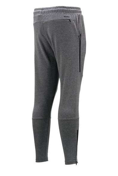 Erkek Standart Fit Lastikli Çizgi Detaylı Haki Antrasit 2'li Eşofman Altı Seti - 8