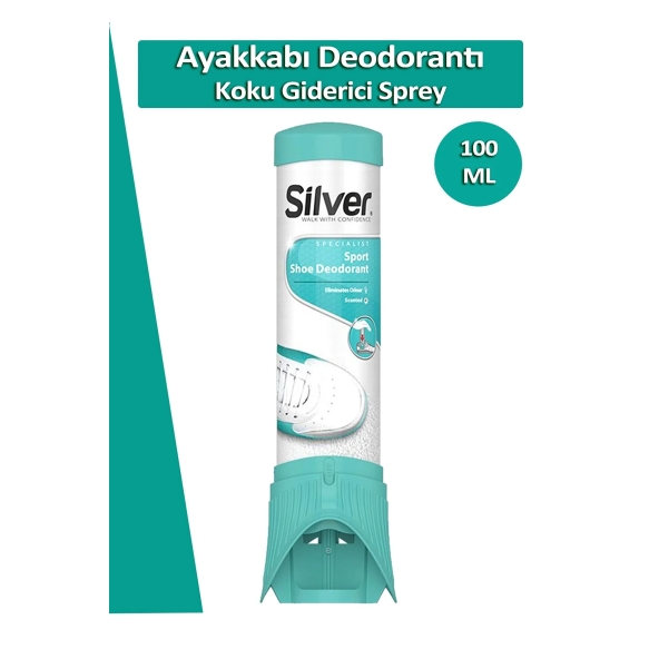 Silver Ayakkabı Deodorantı Koku Giderici Önleyici Sprey Fresh Up 100ml