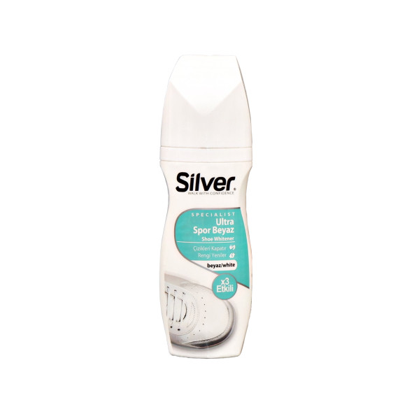 Silver X3 Etkili Güçlendirilmiş Ultra Beyaz Spor Bez Ve Kumaş Likit Ayakkabı Boyası 75 ml - 2
