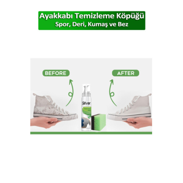 Silver Spor Ayakkabı Deri Ve Kumaş Temizleme Köpüğü 125 ml - 5