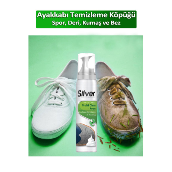 Silver Spor Ayakkabı Deri Ve Kumaş Temizleme Köpüğü 125 ml - 6