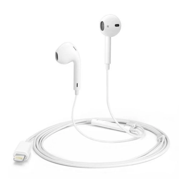 iPhone için Kablolu Bluetooth Kulaklık, Lightning Mikrofonlu - 8