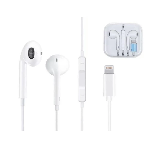 iPhone için Kablolu Bluetooth Kulaklık, Lightning Mikrofonlu