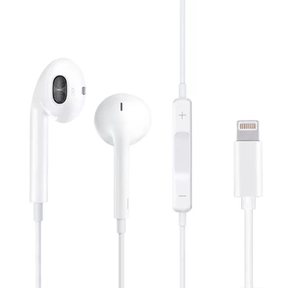 iPhone için Kablolu Bluetooth Kulaklık, Lightning Mikrofonlu - 2