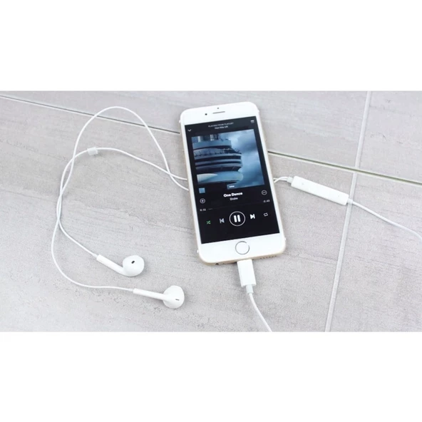 iPhone için Kablolu Bluetooth Kulaklık, Lightning Mikrofonlu - 5