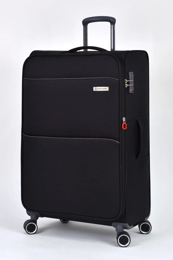 Pierre Cardin Ultra Light Kumaş Büyük Boy Valiz Siyah PC6050