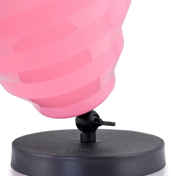 Facto Dekoratif Obje Alan Yer Köşe Bahçe Aydınlatması Lambader Abajur Pembe - 2