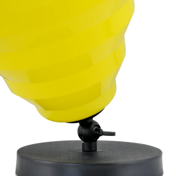 Facto Dekoratif Obje Alan Yer Köşe Bahçe Aydınlatması Lambader Abajur Sarı - 2