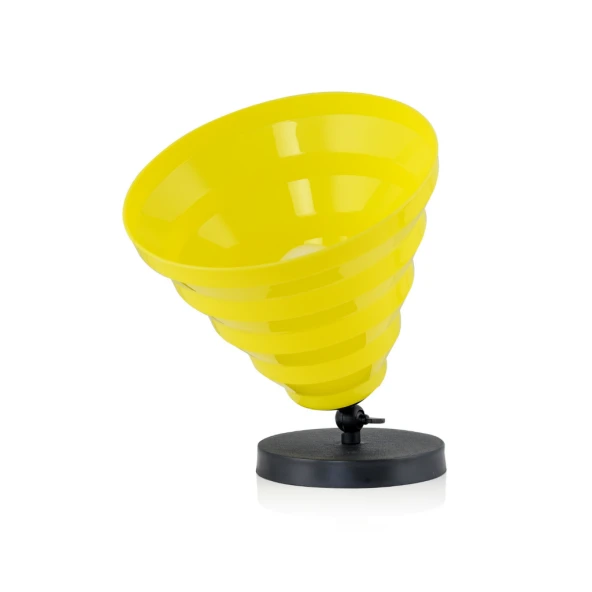 Facto Dekoratif Obje Alan Yer Köşe Bahçe Aydınlatması Lambader Abajur Sarı - 4