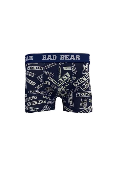 Bad Bear Secret 21.01.03.011L Lacivert Desenli Erkek Boxer