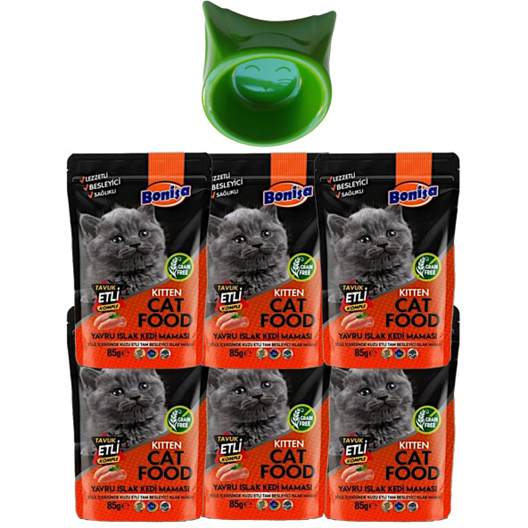 Lifeguard 240gr Yavru Kedi Süt Tozu, Bonisa Kitten 6-Punch, Biberon, Mama Kabı - 6