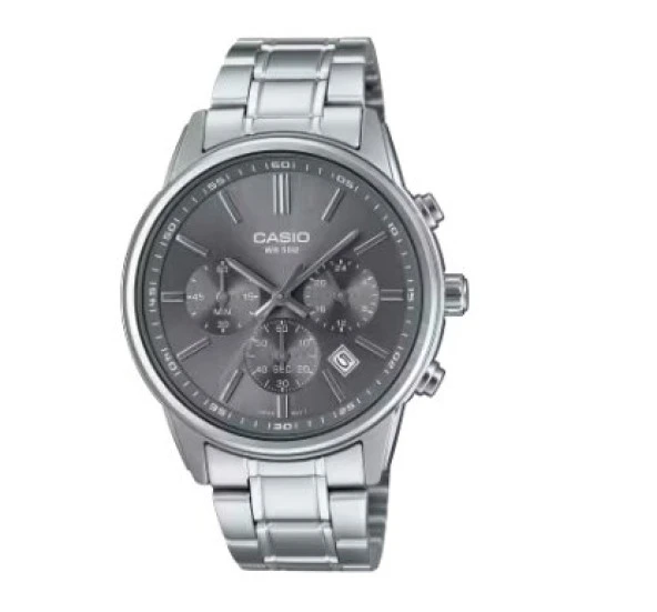 Casio MTP-E515D-8AVDF Quartz Çelik Gri 41 mm Erkek Kol Saati