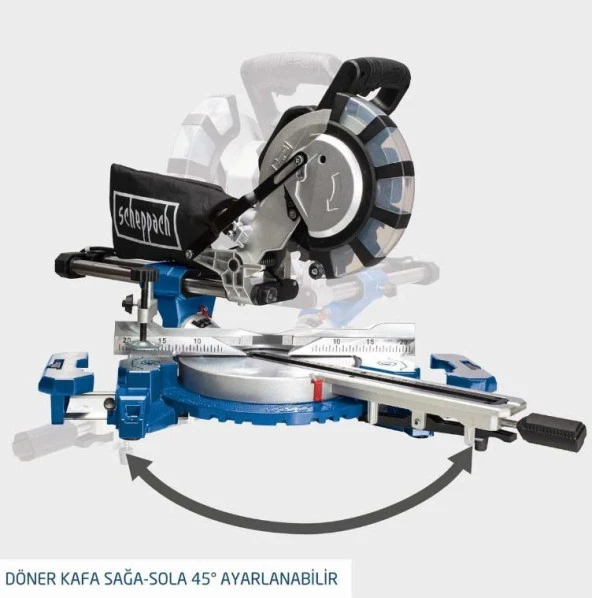 Scheppach HM254SPX 254 mm Gönye Kesme Makinesi - Resim 4