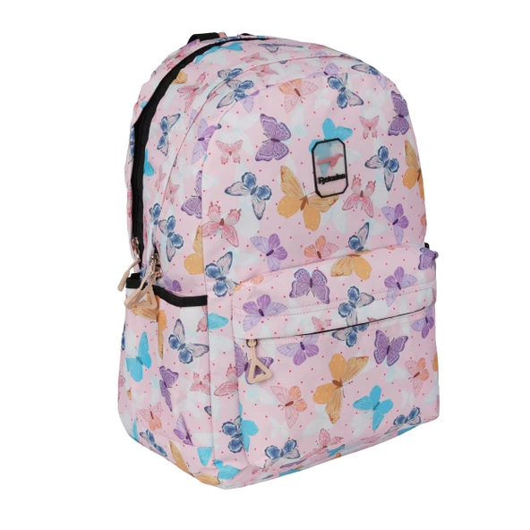 3 Bölmeli Suya Dayanıklı Tablet Bölmeli Ergonomik Okul Sırt Çantası RLX2120-kelebek ürün görseli 1