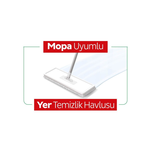 Sleepy Easy Clean Arap Sabunu Katkılı Mopa Uyumlu Yer Temizlik Havlusu 50 Yaprak