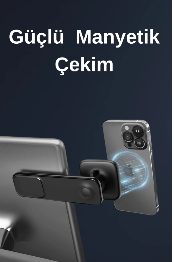 Qpen EH229 Yapışkanlı Manyetik Magsafe Araç Tutucu - Resim 6