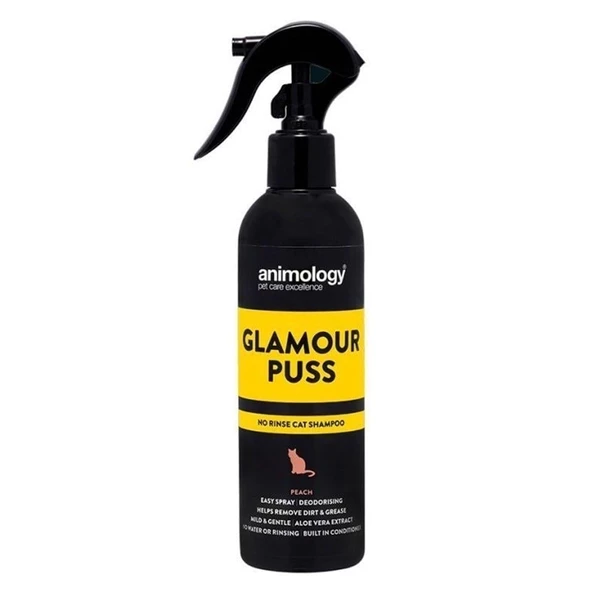 Animology Glamour Puss No Rinse Şeftali Kokulu Kedi Şampuanı 250 ML.