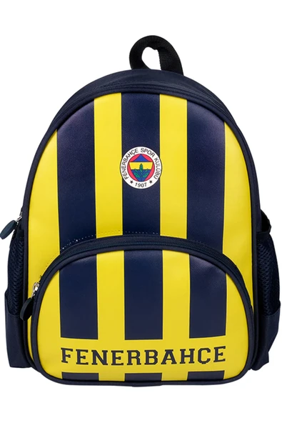 Fenerbahçe Çubuklu Çift Gözlü Suni Deri Anaokul Çantası / 24784